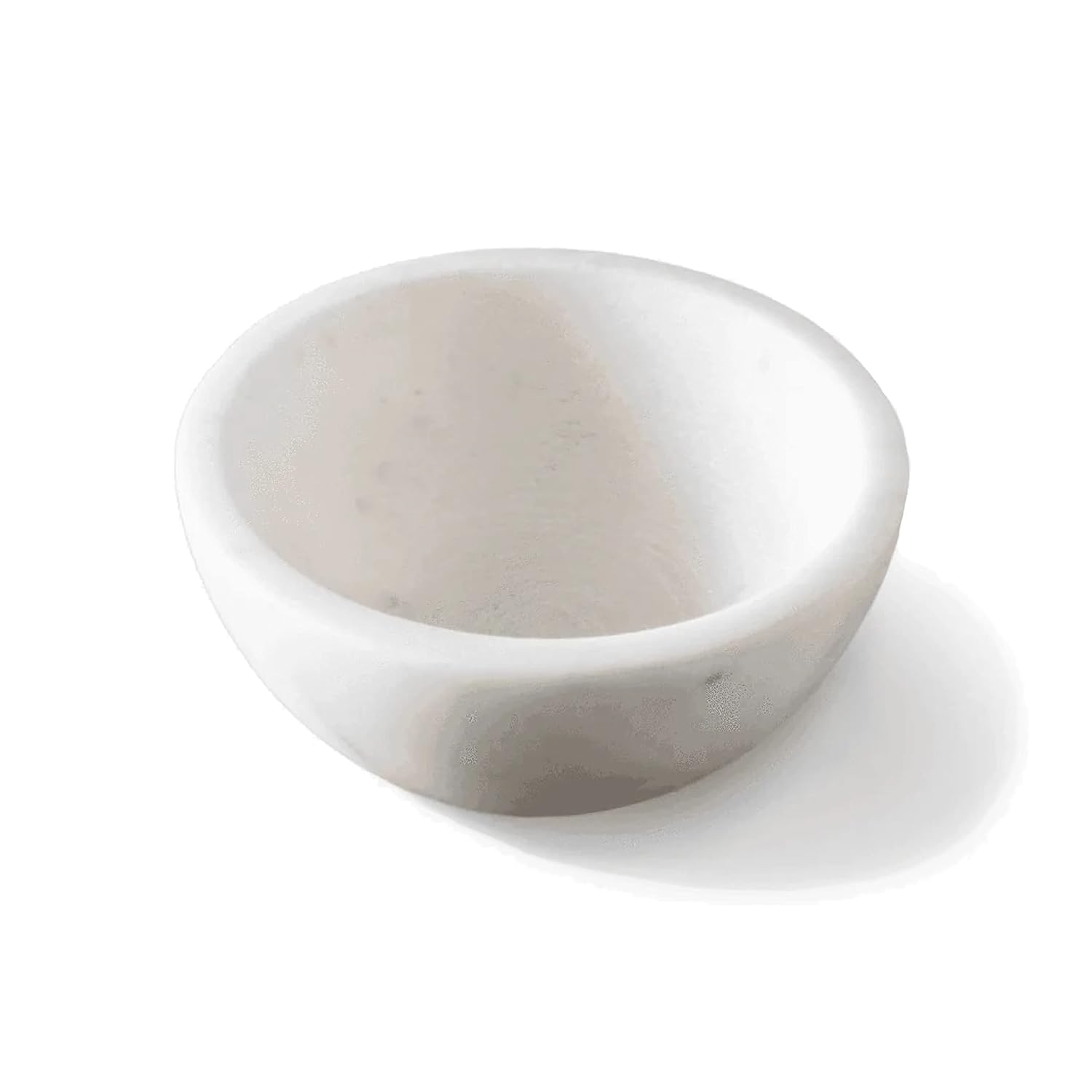 Rajasthan Art Naturals White Marble Shaving Bowl (Naturally Heat Retaining + Handcrafted from Solid Marble)-image-6