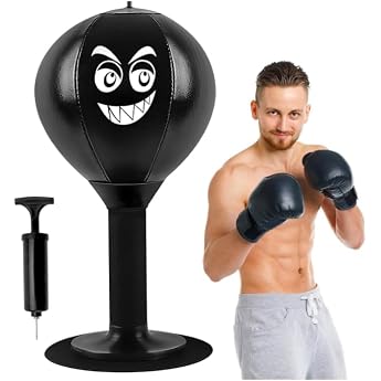 Punching Ball Desk Desktop Sandbag Punch Bags with Suction Cup Desktop Punch Bag Stress Relieving Punching Ball Table Office for Boss Colleagues Friends