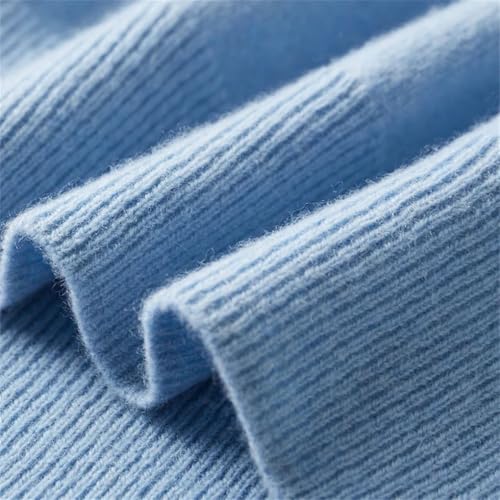 Men's Classic Solid Color Pullover Basic Loose Casual Stretch Knit Sweater 5