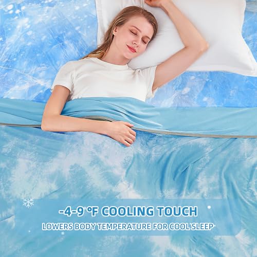 Image of inhand Cooling Blanket Twin Size (60 inchx80 inch), Cooling Blankets for Hot Sleepers, Absorbs Heat to Keep Adults Cool for Summer Nights Sweats, Thin Cold Lightweight Blanket for Couch Bed, All Season Use