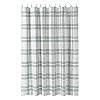 VHC Brands Woven Plaid Modern Farmhouse Shower Curtain Pine Green 72×72
