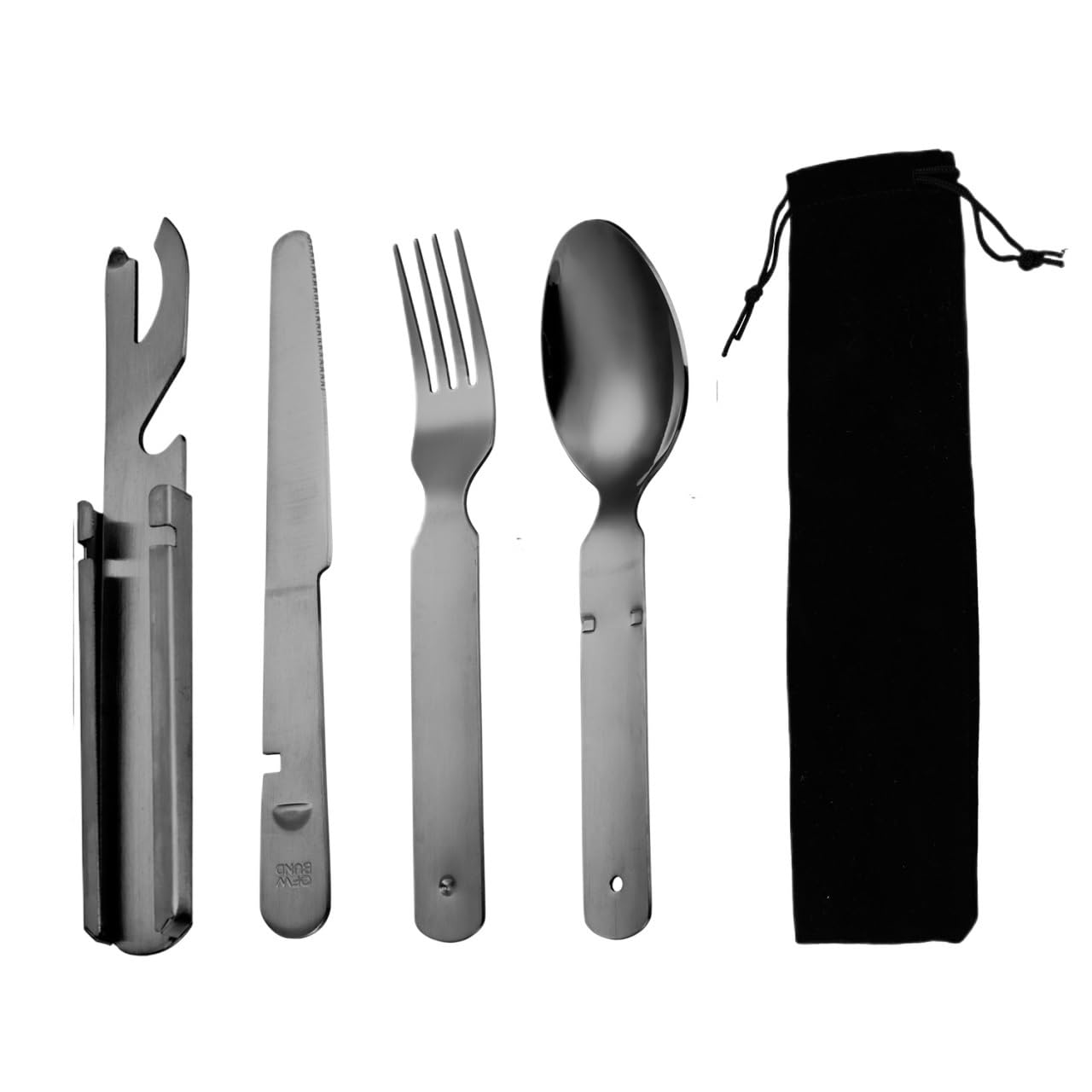Juego De Cubiertos De Plata, 4/16/24/32/40/48 Piezas, De Acero Inoxidable, para Exteriores, Portátil, De Viaje, Plegable, con Cuchillo, Tenedor Y Cuchara, Multi,Black-48 Pieces for 12