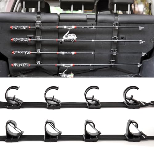 OJYDOIIIY Fishing Rod Racks for Car 4-Rod or Combos Capacity Rod Holder for Car SUV Truck Front or Rear Seats
