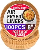 Air Fryer Liners Disposable, 100pcs Air Fryer Liners, Non-St...