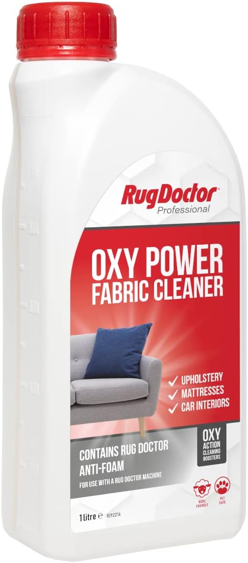 Rug Doctor Oxy Power Fabric Cleaner with Anti Foam, 1 Litre Amazon.co