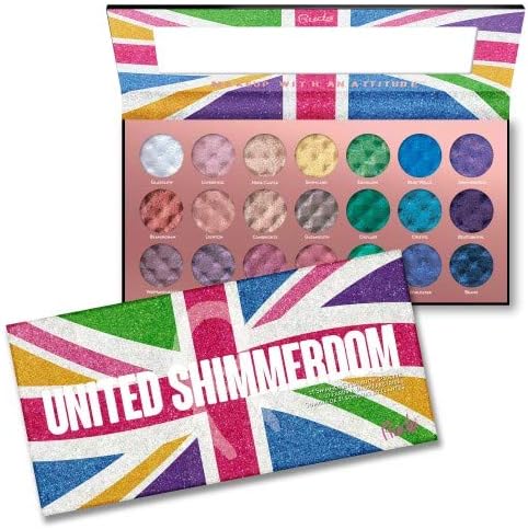 (6 Pack) RUDE United Shimmerdom - 21 Shimmer Eyeshadow Palette
