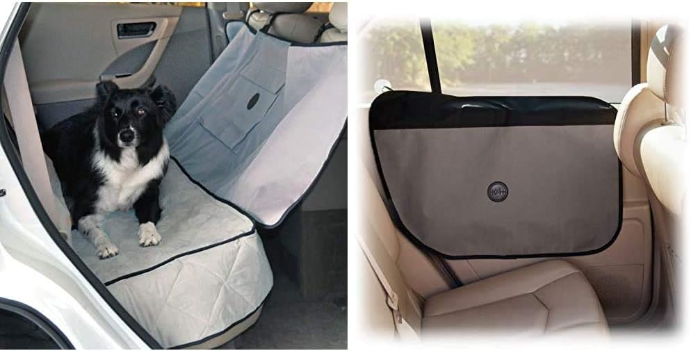 K&H PET PRODUCTS Deluxe Car Seat Saver w/Door and Set of Door Protectors : Automotive