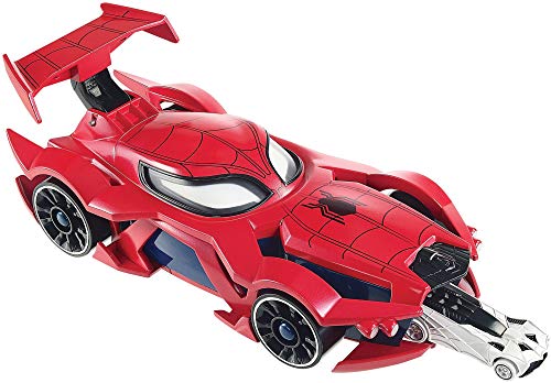 Hot Wheels Marvel Spider-Man Web-Car Launcher With Movement-Activated Eyes & 1:64 Scale Toy Character Car (Amazon Exclusive) #TOP2