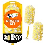 Swiffer Duster Kit with Short Handle, Heavy Duty Dusting Starter Kit with 2 Refills