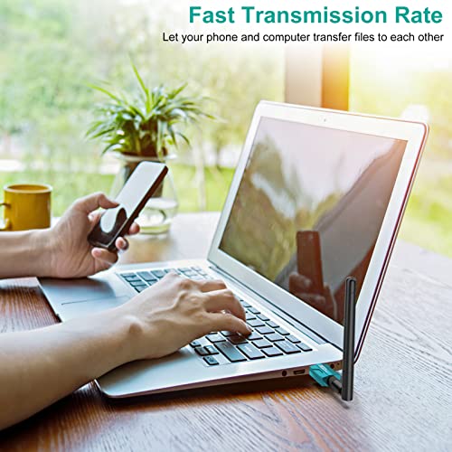 Long Range Usb Bluetooth 5.3 Adapter For Pc Real Plug & Play Class 1 Bluetooth Dongle Edr 328Ft/100M Wireless Transfer Transmitter Receiver For Bluetooth Support Win11/10/8.1 (Green-01) #TOP6