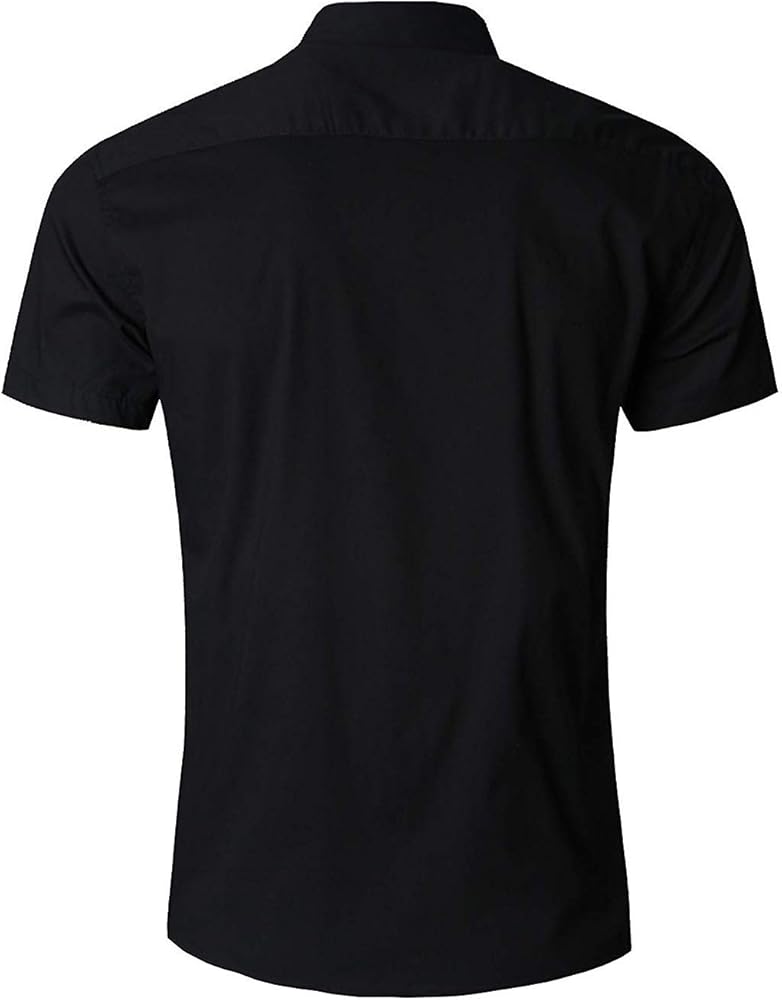 Amazon.com: TOSKIP Men's Slim Fit Solid Dress Shirts Button Down Cotton Short Sleeve Shirt Black S : Clothing, Shoes & Jewelry Amazon.com: TOSKIP Men's Slim Fit Solid Dress Shirts Button Down Cotton Short Sleeve Shirt Black S : Clothing, Shoes & Jewelry