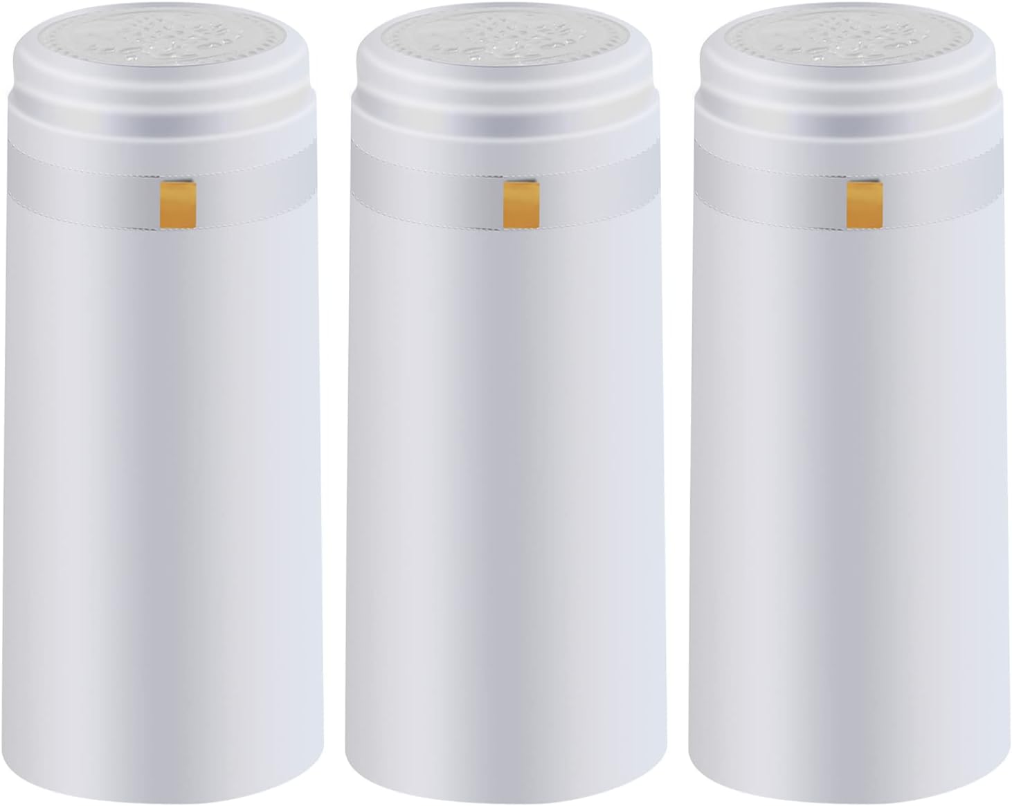 PVC heat shrink capsules 120 count milk white wine making wine shrink wrap wine bottle corks capsules for professional, wine cellars and home use