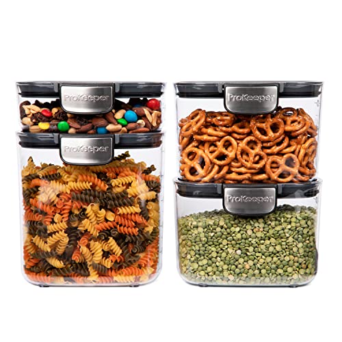 Progressive International ProKeeper+ 4-Piece Clear Plastic Modular Airtight Pantry Food/Snack Kitchen Storage Organization Container Canister Set by Progressive - Image 3