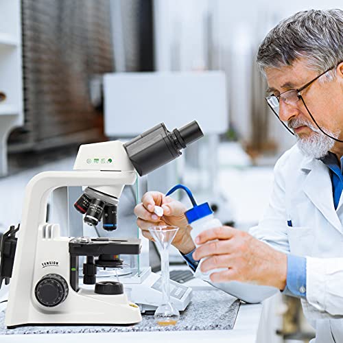 Swift Stellar 1 Pro-B Research-Grade Infinity Corrected Lab Compound Microscope, 40X-2500X, Siedentopf Binocular Head, Mechanical Stage, Abbe, Ultra-Precise Focusing, User And Eco-Friendly #TOP3
