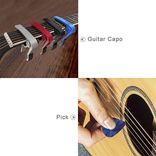 Capodastre Guitare Alliage Capo avec 5 Mediators en durable Alliage d’aluminium pour Classique Folk Guitare Ukulélé… - Les Beatles, Paul McCartney, John Lennon, RIngo Starr, George Harrison Capodastre Guitare Alliage Capo avec 5 Mediators en durable Alliage d'aluminium pour Classique Folk Guitare Ukulélé… – Image 8