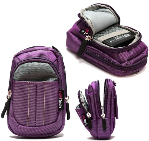 Navitech Purple Compact Camera Case Compatible with Kodak Pixpro WPZ2 Rugged Waterproof Camera