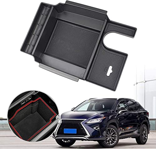kenddeel Compatible with Center Console Organizer Lexus 2016 2017 2018 2019 2020 2021 2022 RX RX200t RX350 RX400h RX450h Accessories Armrest Box Secondary Storage Box Insert Tray