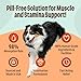 Licks Pill Free Licks - Dog Athlete - Supplement for High Activity Dogs - Glucosamine for Dogs - LiquiPaks - 5 Use