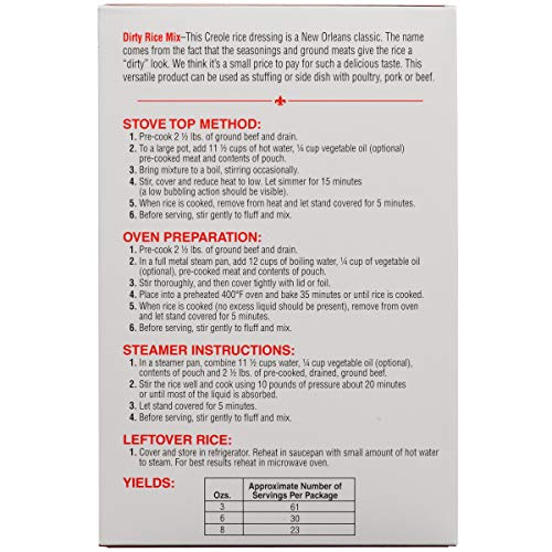 Zatarain's Dirty Rice Mix, 40 Oz - One 40 Ounce Box Of New Orleans Style Dirty Rice Mix With Premium Blend Of Long Grain Rice, Vegetables And Cajun Spices #TOP1