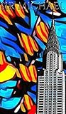 Iconic Chrysler Building New York City Sir Michael Huhn pop art Drawing Journal