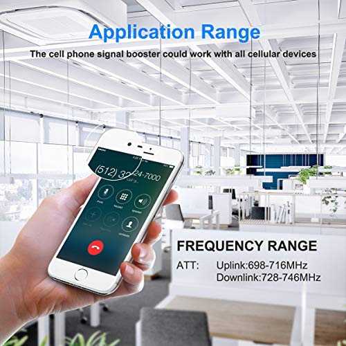 AT&T Signal Booster 4G LTE Cell Phone Signal Booster Amplifier Indoor obdator High Gain FDD 700Mhz Band 12/17 ATT Mobile Phone Signal Booster for Home Use