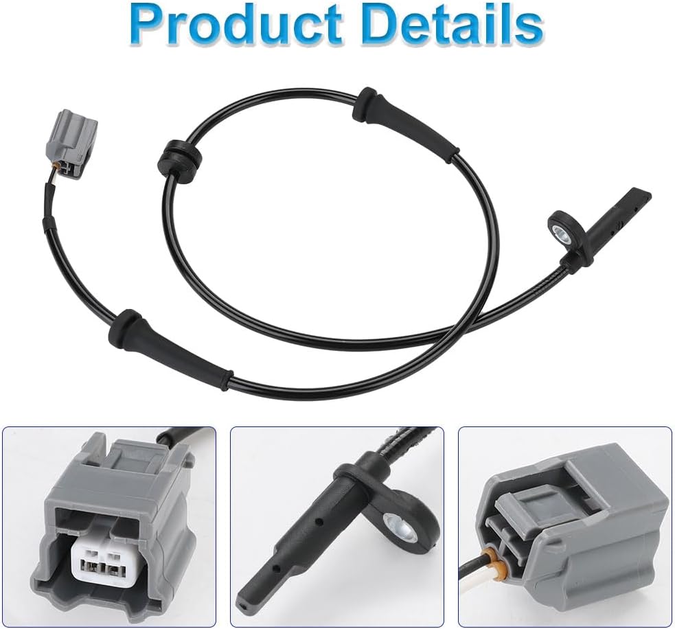 WMPHE 2 Pcs ABS Wheel Speed Sensors Compatible with Nissan Rogue 2.5L L4 2014 2015 2016 2017 2018 2019 2020, Front Left & Right abs Sensors, Replacement for 47910-4BA0A, 47910-4CL0A