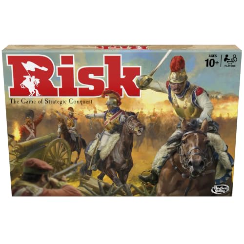 Hasbro Gaming Risk Classic Strategy Board Game for 2-5 Players Family Games for 10+ Year Old Kids