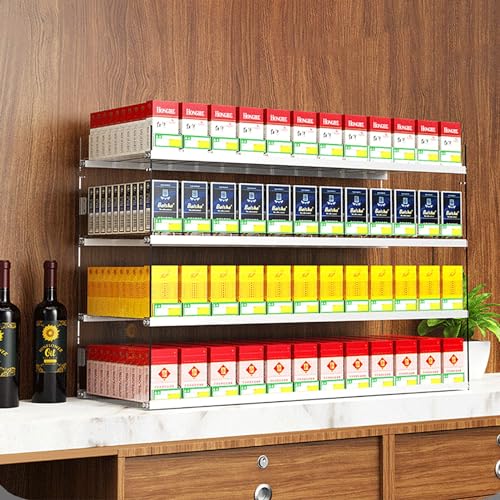 Expositor de Cigarrillos de Pared de Varios Niveles Rectangular Metacrilato 49,5x28,4x54 cm 2