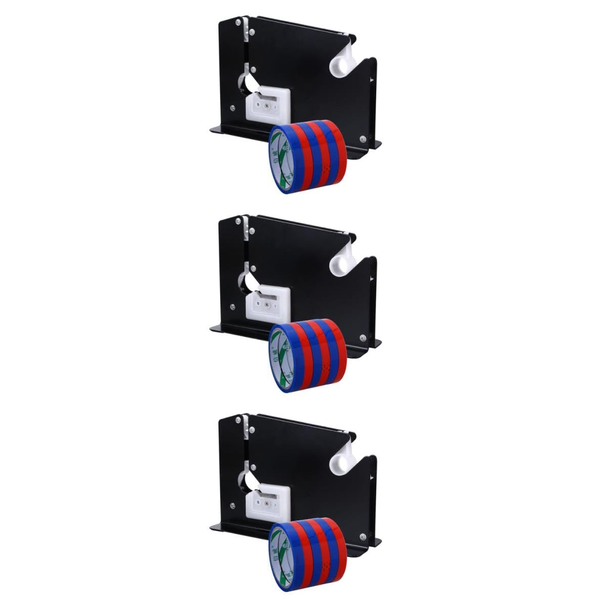 jojofuny 3 Stück Bandschneider tape cutter Tape cutting machine Mall tape sealing machine Mall tape sealer Supermarket tape sealing machine Spender für Halsdichtband Heavy-Duty-Taschenkonus