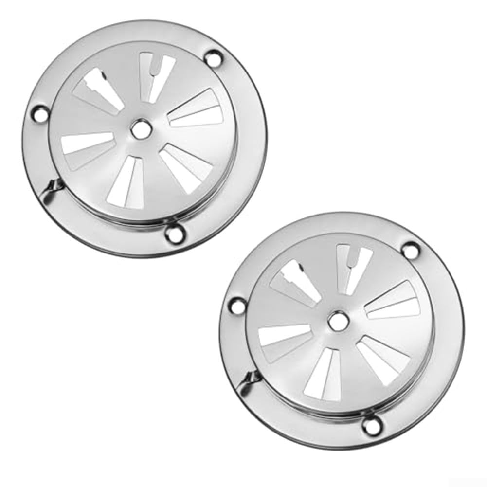 Grille D'Aération Barbecue En Acier Inoxydable - 2 Aérations Réglables Pour Meilleure Cuisson Et Saveur (9,5 Cm)