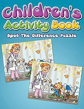Paperback Children's Activity Book: Spot The Difference Puzzle Book