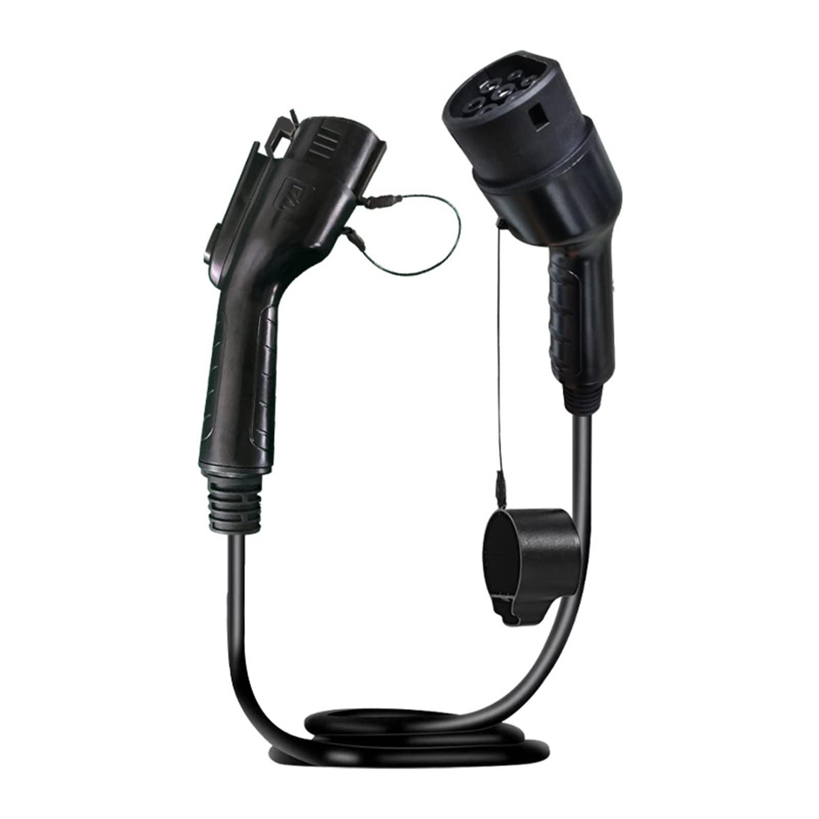 THE WHITE SHOP Type 2 To Type 1 EV/Electric Vehicle Car Charging Cable, Single Phase, 32 Amp, 7kw, 5 Metre Compatible Mode 3 Charging Cable With Free Carry Case/EU To US