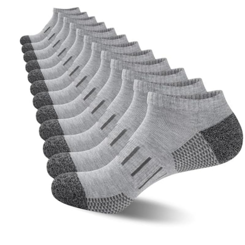 Short Socks for Men, Casual and Versatile, Suitable for Sports and Basketball (12 Pairs)4