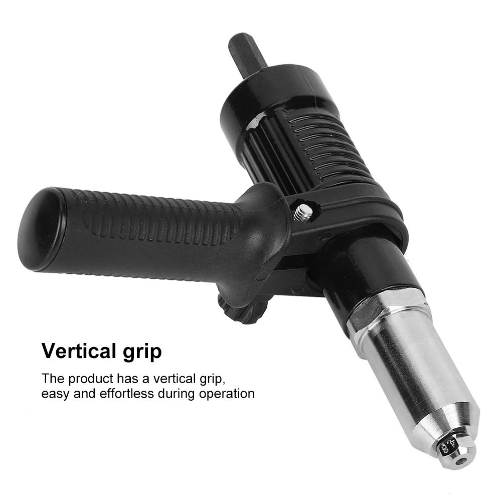 Electric Rivet Gun Adapter, Electric Rivet Gun Reconnector, Electric Handle Tool Alloy Steel Rivet Gun Adapter Mechanical Manufacture for Electrical Drill