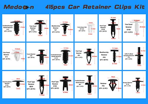 Car Retainer Clips Fasteners Cars Body Kits 32 Most Popular Sizes 715 PCS Car Door Panel Trim Clips Kit 1 Pcs Fastener Remover for Ford GM Toyota Honda Chrysler BMW Benz Nissan Subaru Audi Mazda - Image 4