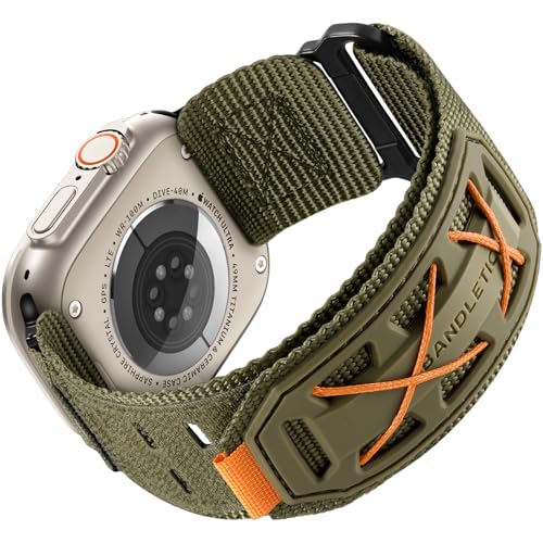 Bracelet Apple Watch Ultra en nylon de haute résistance, finition tactique haut de gamme