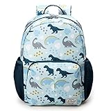 Yodo Little Kids School Bag Pre-K Toddler Backpack - Name Tag and Chest Strap,Dinosaur