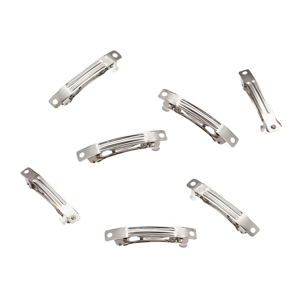 20 Fermacapelli Francese In Ferro Bianco 39mm - Per Fai Da Te E Acconciature - Foto 2