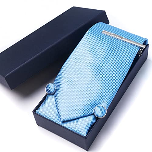 Set de corbata para hombre con accesorios en caja