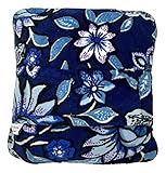 Vera Bradley Women's Fleece Trolley Sleeve Travel Blanket, Tropics Tapestry