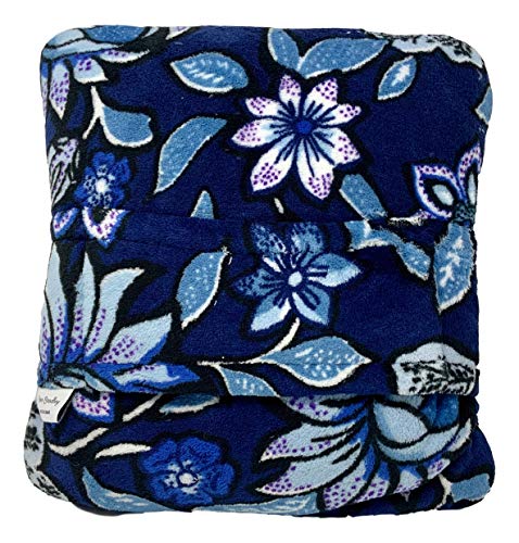 Vera Bradley Women's Fleece Trolley Sleeve Travel Blanket, Tropics Tapestry