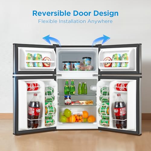 Midea WHD-113FSS1 Compact Refrigerator, 3.1 cu ft, Stainless Steel on Fridge.com