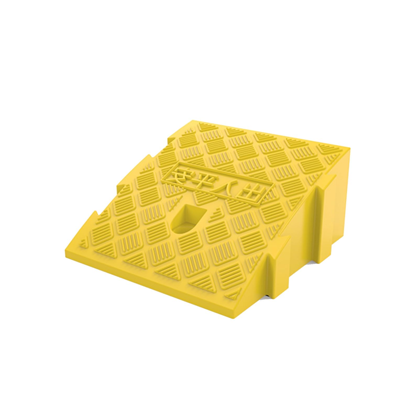 podjazd, Blokowana przenośna rampa dla wózków inwalidzkich i pojazdów - nośność 6600 funtów(Yellow,25x40x16cm)