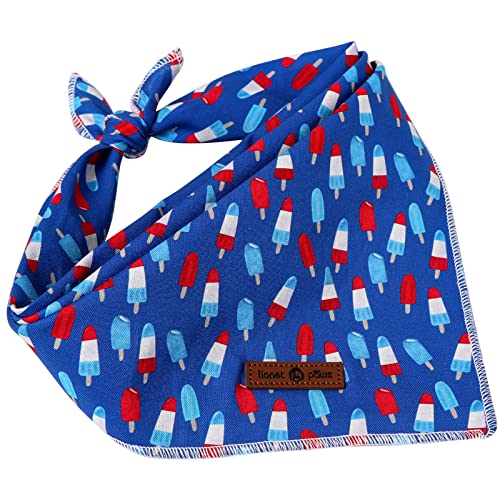 Lionet Paws Patriotic 4Th Of July Dog Bandana Summer Popsicle For Small Medium Large Dogs, Cat Dog Kerchief Dog Triangle Bibs Scarf For Male Female Gift #TOP3