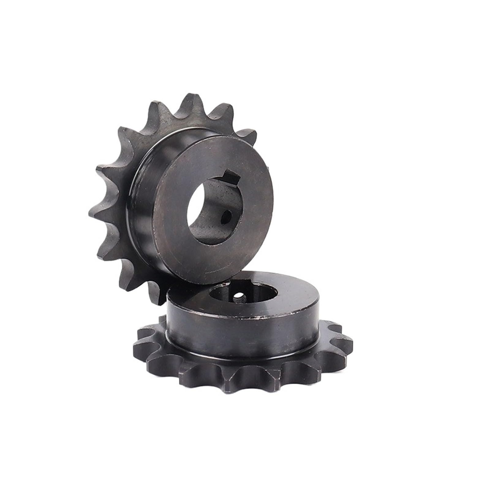 Ruota dentata industriale, 1 pezzo 04C 45# in acciaio 20/24/25/30/36/40 denti, foro scanalato da 10-20 mm, ruota dentata industriale (12,7 mm, chiave 5 x 2,3 mm, 30 denti)