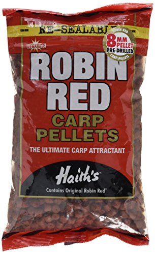 Dynamite Baits Robin Red Carp Pellets, Rojo, 8 mm