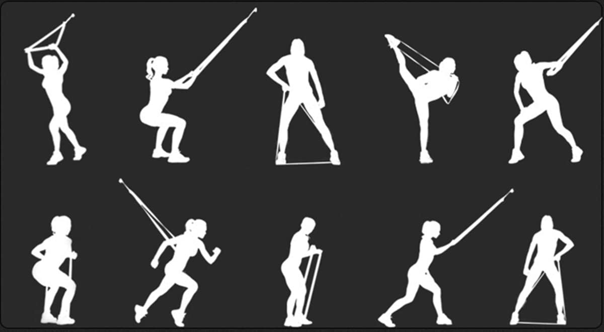 Fasce di resistenza, fasce di mobilità, fasce per trazioni, fasce elastiche per stretching, crossfit per allenamento indoor outdoor casa palestra, uomini e donne, principianti e professionisti