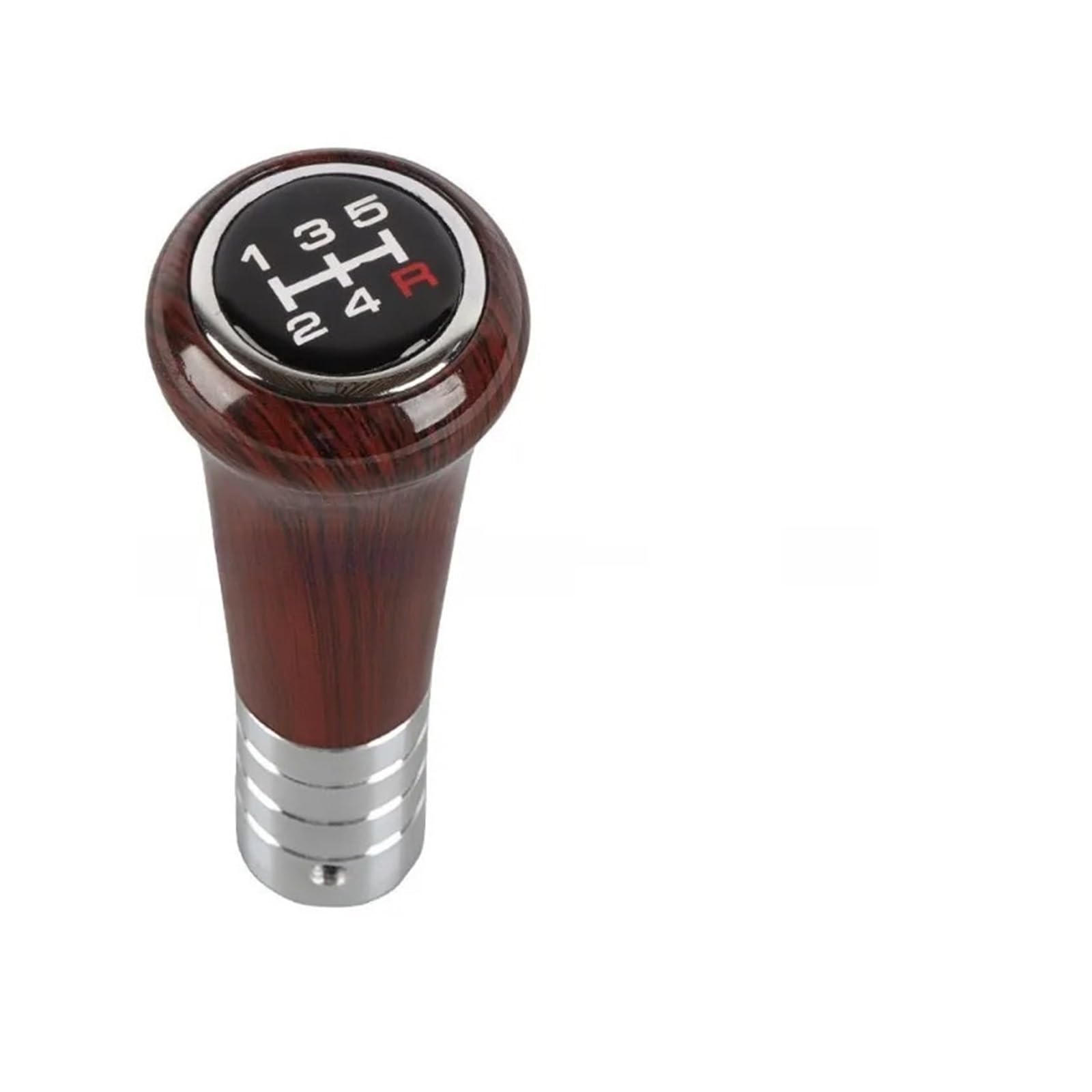 Mkgkacvcpt A Manual Shifter Knob Walnut Wood Grain 5-Speed Car Gear Shifter Knob Classic Head Shift Lever With Dapter Utomotive Upgrade(A)