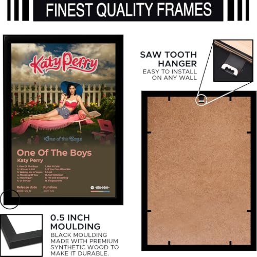 Image of BLINKART Katty Perry - One Of The Boys Wall Photo Frames | Wall Art for Bedroom, Living Room, Studio or Office | Album Cover Print with Spotify Song Link QR Code | Gift for Fans - 8x12 In