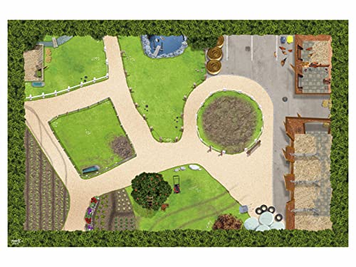 Bauernhof Tischdecke abwaschbar für Kinder | STD01 | Spieldecke 150 x 100 cm | ideales Zubehör zu...